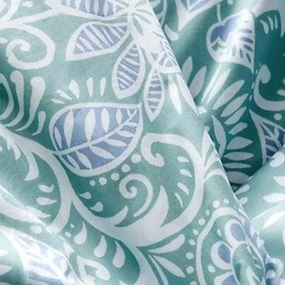 3 Pc Set Sferra 2180 Ressa  Duvet Cover Aqua Cornflower Shams